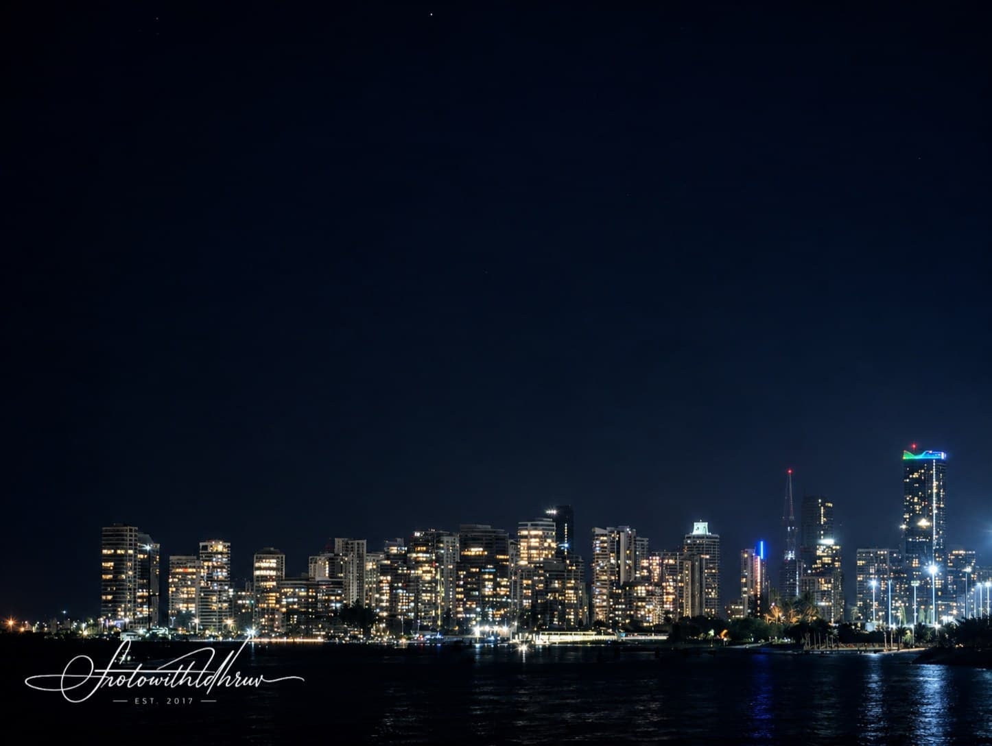 Midnight Over the Broadwater